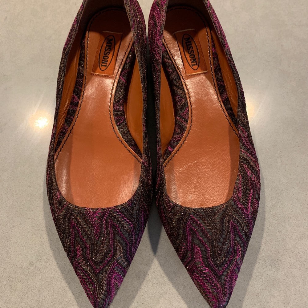 Missoni ballet flats